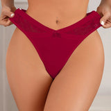 Dámské bavlněné kalhotky s krajkou