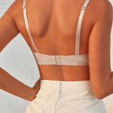 Podprsenka Soft Rib s mašličkou a krystalovým přívěskem