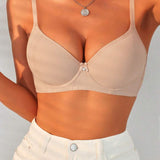 Podprsenka Soft Rib s mašličkou a krystalovým přívěskem