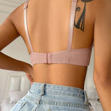 Podprsenka Soft Rib s mašličkou a krystalovým přívěskem