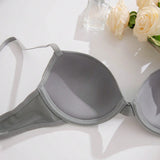 Dámská ležérní vícebarevná podprsenka, hladká, s vyztužením, s volným zádovým výstřihem, ze středně strečového materiálu pro každodenní pohodlí.