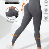 Easithlete 4dílná sada bezešvých vysoce strečových sportovních legín