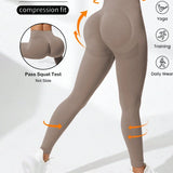 Easithlete 4dílná sada bezešvých vysoce strečových sportovních legín