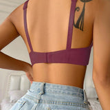 Podprsenka Soft Rib s mašličkou a krystalovým přívěskem