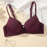 Podprsenka Soft Rib s mašličkou a krystalovým přívěskem