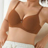 Podprsenka Soft Rib s mašličkou a krystalovým přívěskem