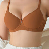 Podprsenka Soft Rib s mašličkou a krystalovým přívěskem