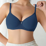 Podprsenka Soft Rib s mašličkou a krystalovým přívěskem