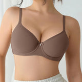 Podprsenka Soft Rib s mašličkou a krystalovým přívěskem