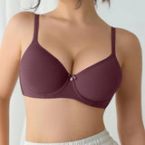 Podprsenka Soft Rib s mašličkou a krystalovým přívěskem