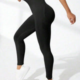 Easithlete 4dílná sada bezešvých vysoce strečových sportovních legín