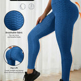 Dámské jógové kalhoty s voštinovými kapsami, Bezešvé sportovní legíny, Jednobarevné, Vysoký pas, Prodyšné, Běh, Fitness, Shaping, Tanga, Dámské kalhoty, Dámské oblečení, Sportovní legíny