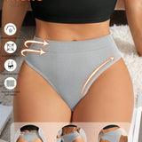 Bezešvé kalhotky Hot Pant z žebrovaného polyamidu